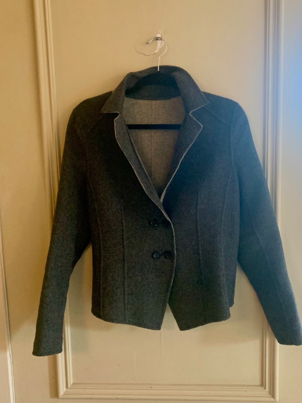 Reversible Boiled Wool Jacket Sweater (M-L) - Picture 3 of 13